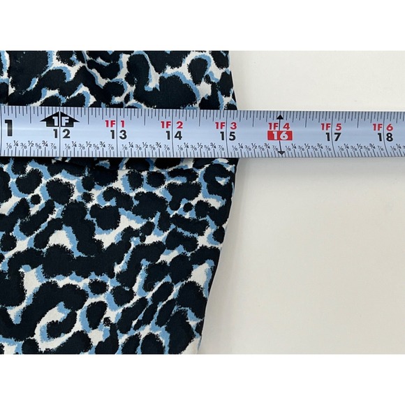 BCBGeneration Womens Size 8 Black Blue Dress Strapless Ruffle Corset - Picture 8 of 9